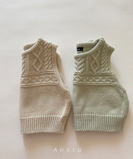 即納aosta Knit vest