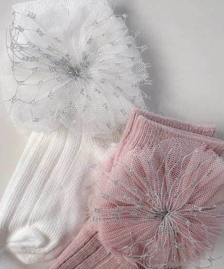 即納OREN  Pearl lace ankle socks