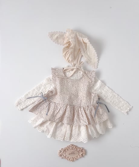 即納 Flower frill cape