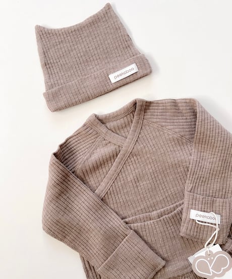 即納 newborn neko bonnet  set