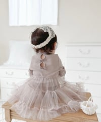 即納monbebe tulle ribbon rompers