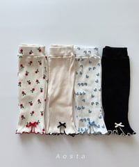 即納aosta Lip ribbon pants