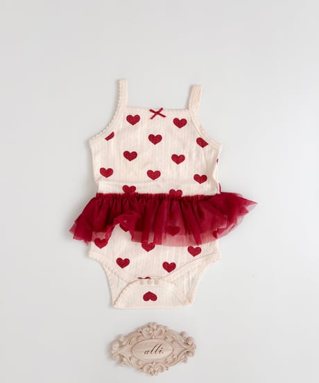即納 camisole tulle rompers