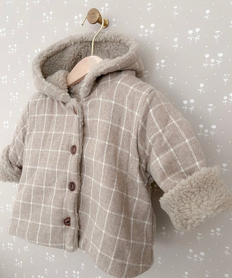 即納 mimi market Check Dumbled hoody