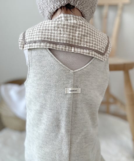 即納nunubiel cotton salopette