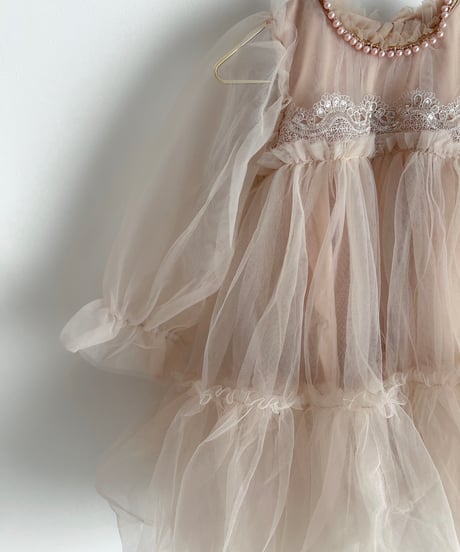 即納classical chiffon dress