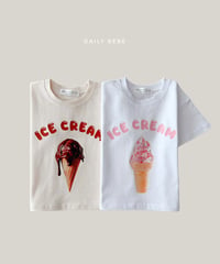 一部即納 daily bebe Ice cream short-sleeved tee