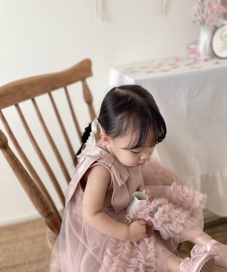 即納ribbon strap tutu dress