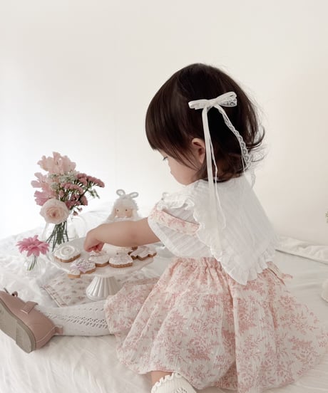 即納 mini frill collar blouse
