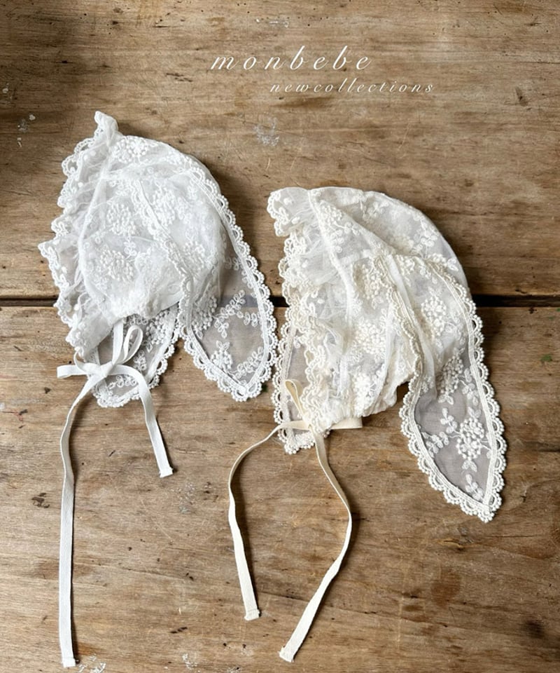 即納 monbebe Lace bunny bonnet | alli.