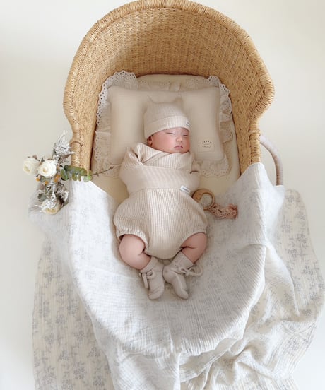 即納 newborn neko bonnet  set