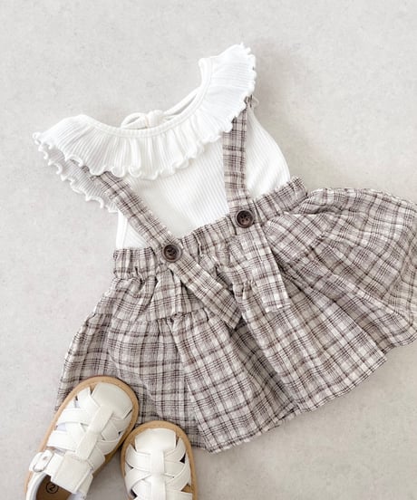 即納 check skirt bloomer