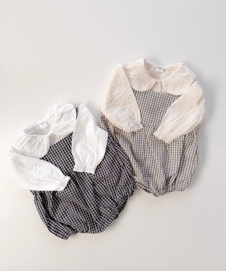 即納 mimi market Volume collar blouse