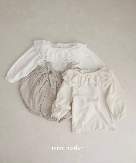 即納 mimi market Double collar tee