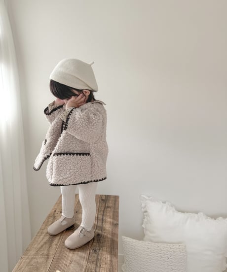 即納baby scallop  antique shoes