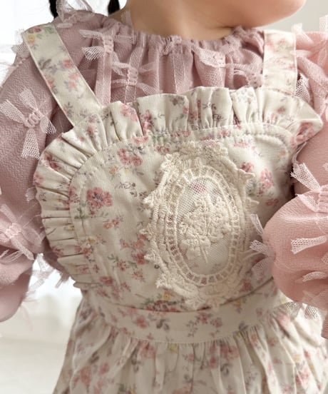 即納antique apron salopette