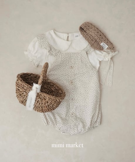 即納mimi market Pleated Collar Tee