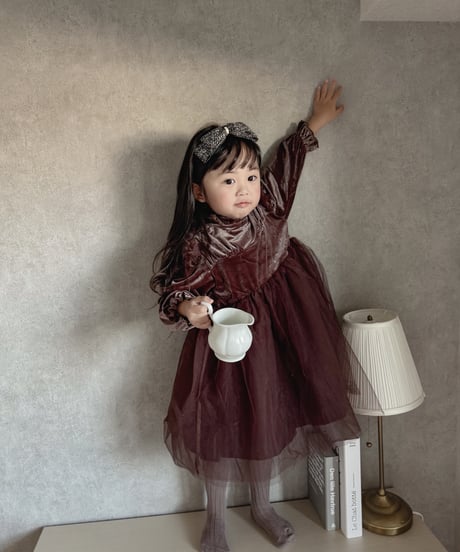 即納Noel velours dress