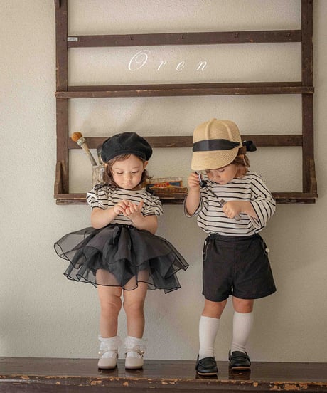 即納OREN  Madelen Stripe top and bottom set