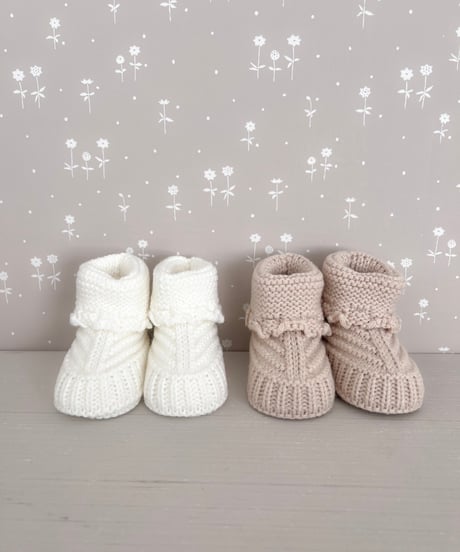 即納baby  knit  shoes