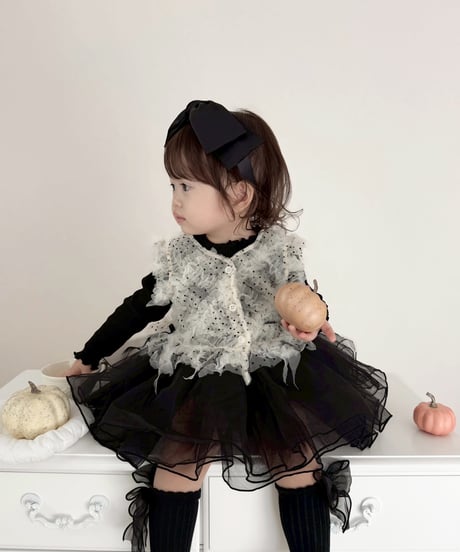 即納Dot Ruffle Bustier