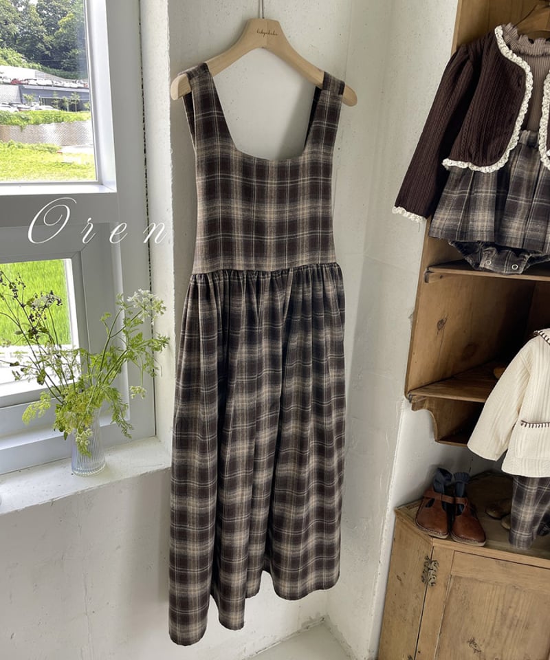 ワンピース mame Afterglow Check One-Piece 即納 OREN Nowajet Check One Piece | alli.