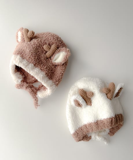 即納  Holiday reindeer bonnet