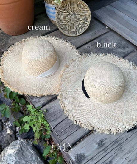 予約 OREN Serenne Raffia Sun Hat