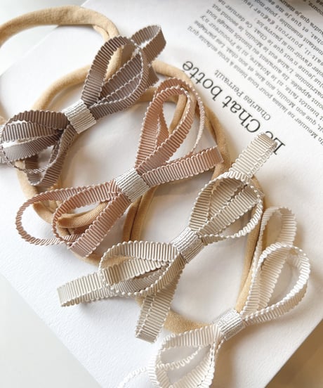 即納soft ribbon hair band