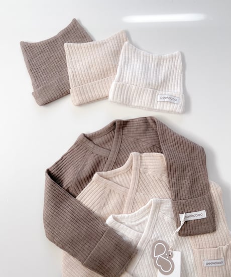 即納 newborn neko bonnet  set