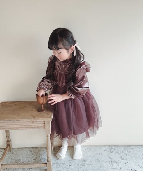 即納Noel velours dress