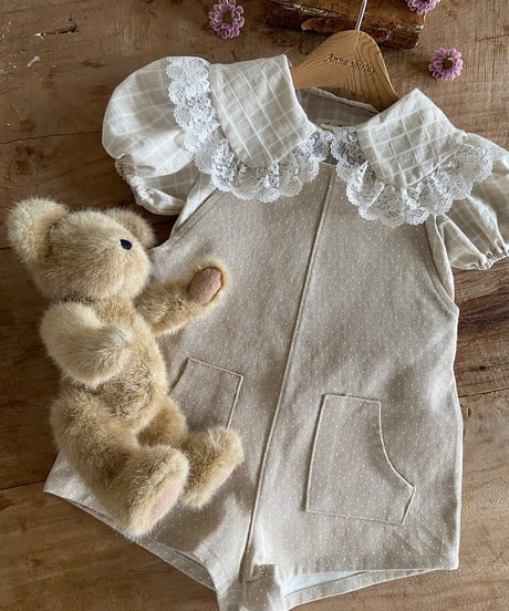 即納Anne shirley Dot suspender pants