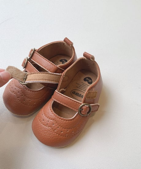 即納baby double strap shoes