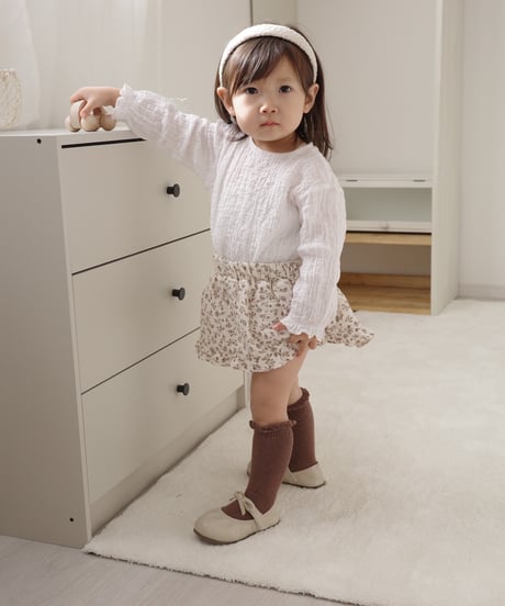 即納 petit flower frill skirt