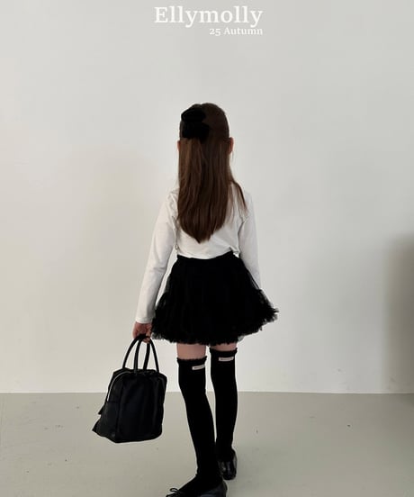 即納 EllyMolly Frilly High Socks
