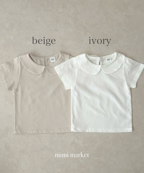 予約mimi market Butter collar tee