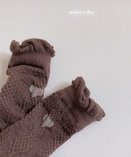 即納MINI ROBE Winter Knit Socks 3set