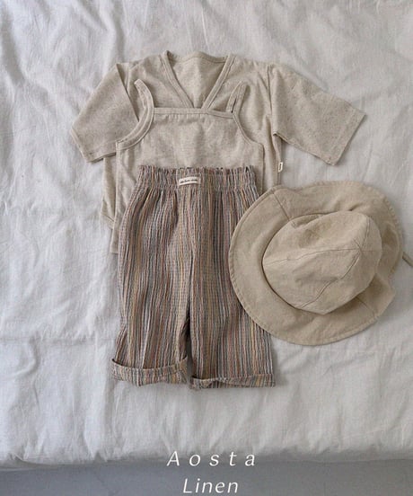 即納aosta cool linen pants