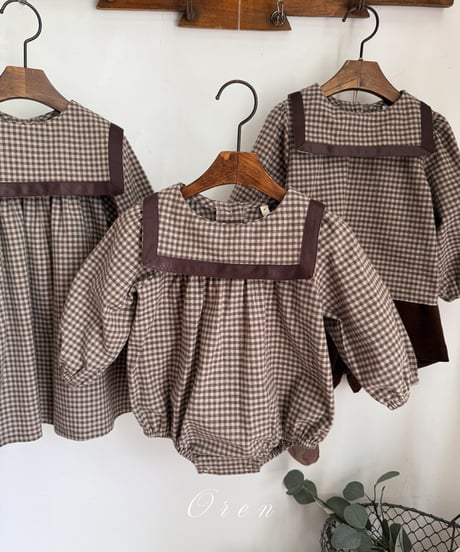 即納 OREN Bobo check suit