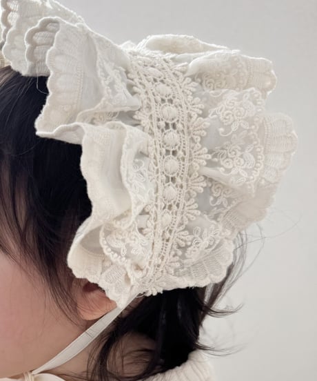 即納 marron Frill hair band