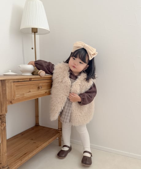 即納 mimi market fur vest