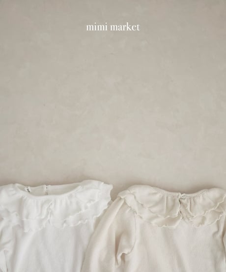即納 mimi market Double collar tee