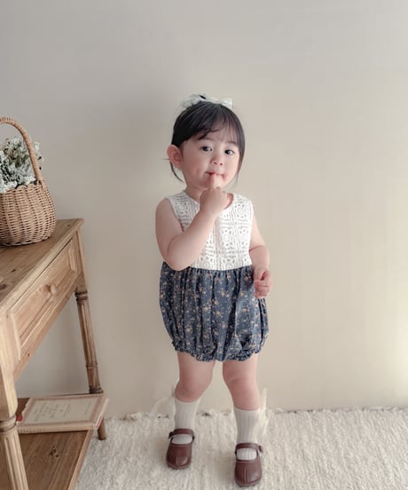 即納 Crochet Flower Rompers