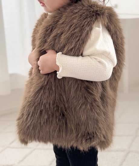 即納 mimi market fur vest