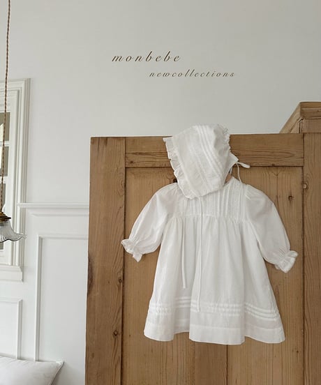 即納 Petit pin tuck bonnet