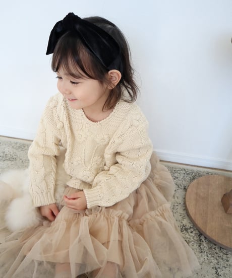 即納velours ribbon hairband