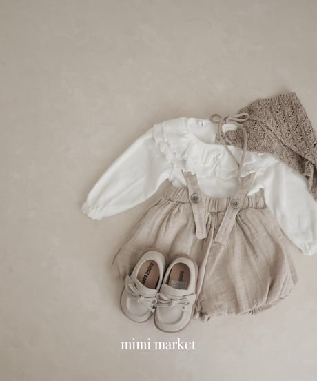 即納 mimi market Double collar tee