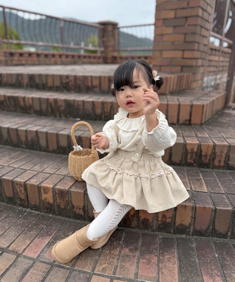 即納 mimi market Nougat Blanc blouse