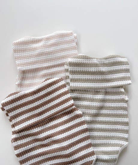 即納 bebeholic Flush stripe suit