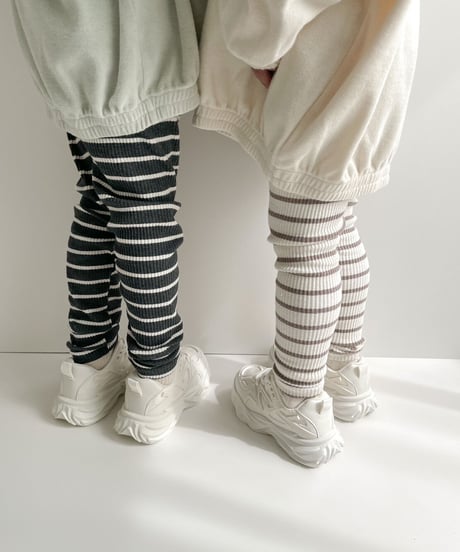 即納stripe leggings